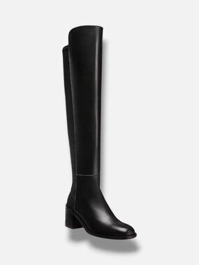 Stuart Weitzman Women's Black Finn 50/50 Boots Shoe Size 7.5B